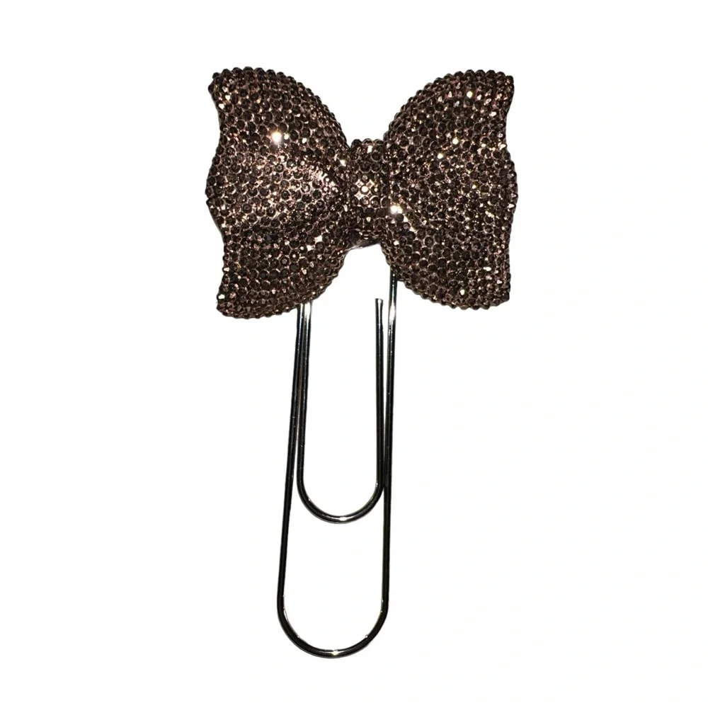 NEW Brown Bow Jumbo Planner Clip